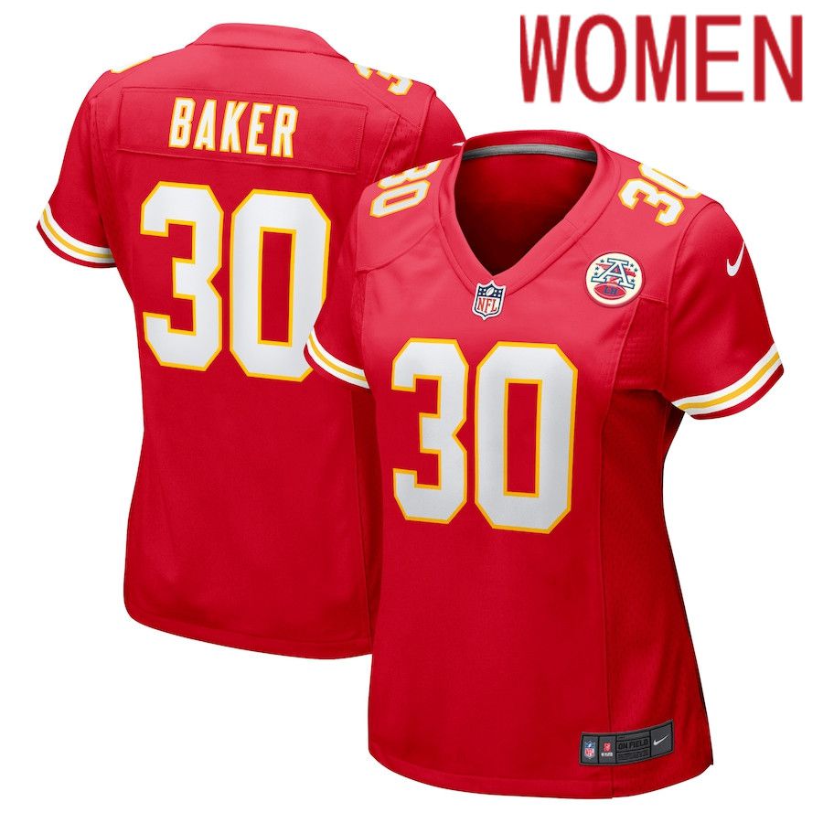 Women Kansas City Chiefs 30 Deandre Baker Nike Red Game NFL Jersey